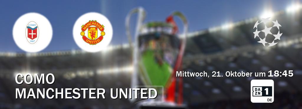 Das Spiel zwischen Como und Manchester United wird am Mittwoch, 21. Oktober um 18:45, live vom DAZN 1 Deutschland übertragen. Das Spiel zwischen Como und Manchester United wird am Mittwoch, 21. Oktober um 18:45, live vom DAZN 1 Deutschland übertragen.