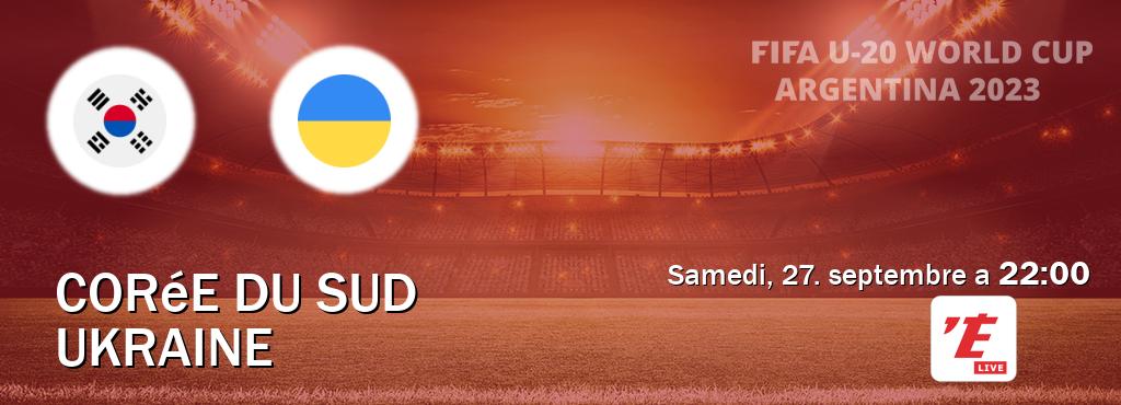 Match entre Corée du Sud U20 et Ukraine U20 en direct à la L'Equipe Live (samedi, 27. septembre a 22:00). Match entre Corée du Sud U20 et Ukraine U20 en direct à la L'Equipe Live (samedi, 27. septembre a 22:00).