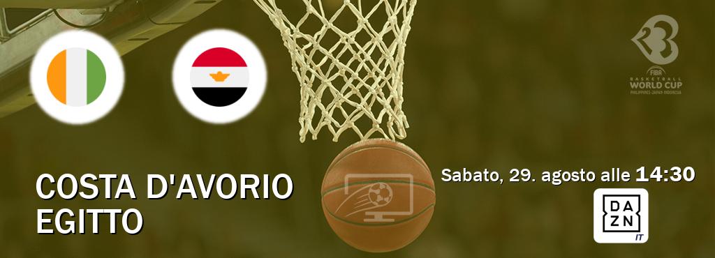 Il match Costa d'Avorio - Egitto sarà trasmesso in diretta TV su DAZN Italia (ore 14:30)