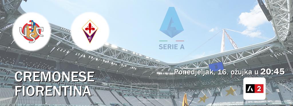 Izravni prijenos utakmice Cremonese i Fiorentina pratite uživo na Arena Sport 2 (ponedjeljak, 16. ožujka u  20:45).