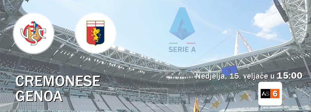 Izravni prijenos utakmice Cremonese i Genoa pratite uživo na Arena Sport 6 (nedjelja, 15. veljače u  15:00).