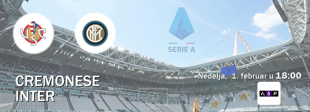 Izravni prijenos utakmice Cremonese i Inter pratite uživo na Arena Premium 5 (nedelja,  1. februar u  18:00).
