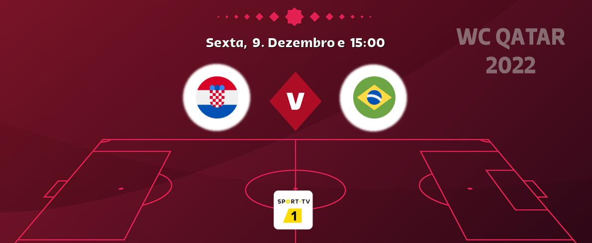 Jogo entre Croácia e Brasil tem emissão Sport TV 1 (Sexta,  9. Dezembro e  15:00).