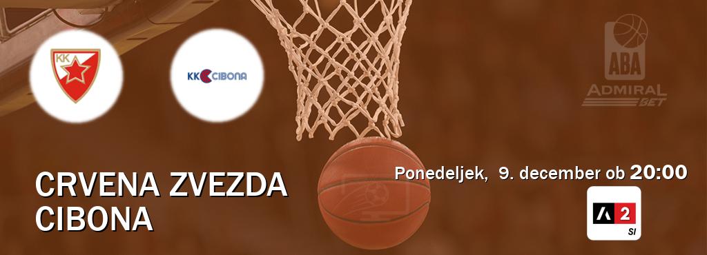 Crvena zvezda in Cibona v živo na Arena Sport 2. Prenos tekme bo v ponedeljek,  9. december ob  20:00