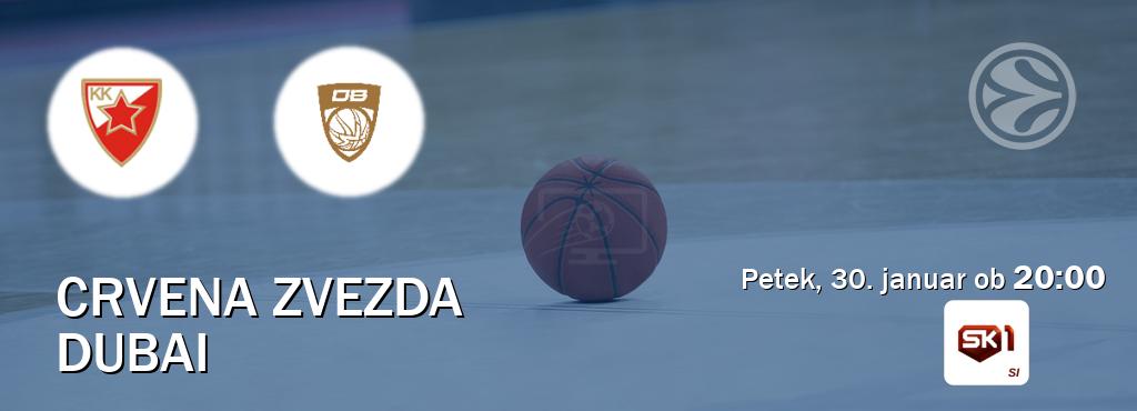 Crvena zvezda in Dubai v živo na Sportklub 1. Prenos tekme bo v petek, 30. januar ob  20:00