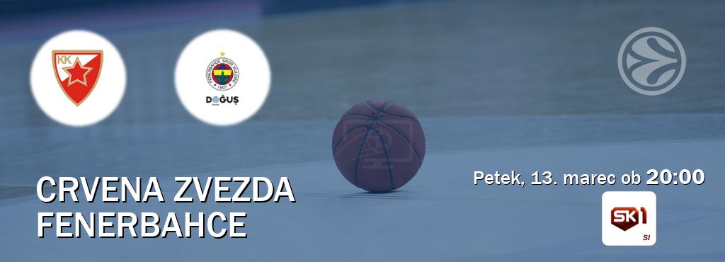 Prenos tekme med Crvena zvezda in Fenerbahce v živo na Sportklub 1 (petek, 13. marec ob  20:00 uri).