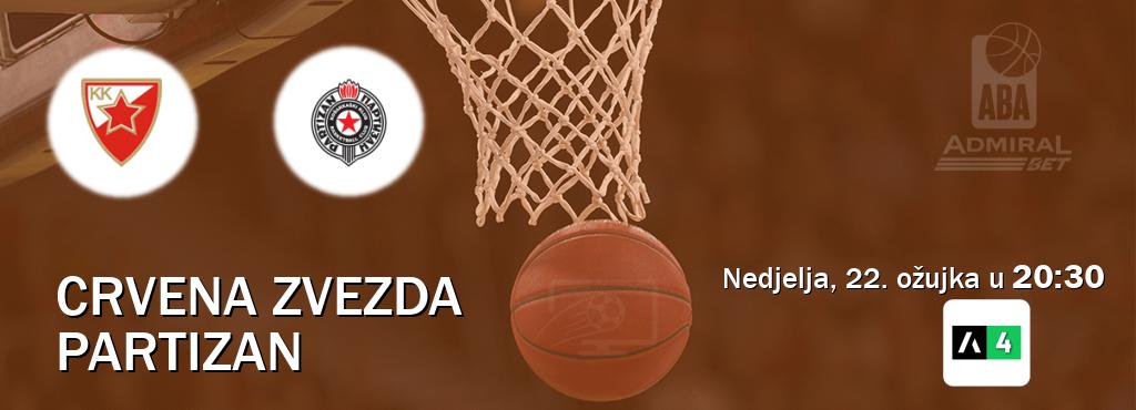 Izravni prijenos utakmice Crvena zvezda i Partizan pratite uživo na Arena Sport 4 (nedjelja, 22. ožujka u  20:30).