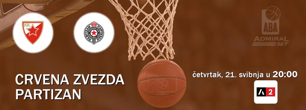 Izravni prijenos utakmice Crvena zvezda i Partizan pratite uživo na Arena Sport 2 (četvrtak, 21. svibnja u 20:00). Izravni prijenos utakmice Crvena zvezda i Partizan pratite uživo na Arena Sport 2 (četvrtak, 21. svibnja u 20:00).