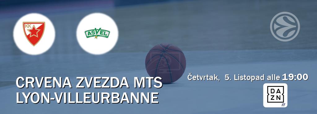 Il match Crvena zvezda mts - Lyon-Villeurbanne sarà trasmesso in diretta TV su DAZN Italia (ore 19:00)