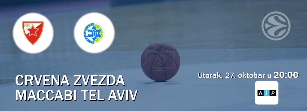 Izravni prijenos utakmice Crvena zvezda i Maccabi Tel Aviv pratite uživo na Arena Premium 1 (utorak, 27. oktobar u 20:00). Izravni prijenos utakmice Crvena zvezda i Maccabi Tel Aviv pratite uživo na Arena Premium 1 (utorak, 27. oktobar u 20:00).