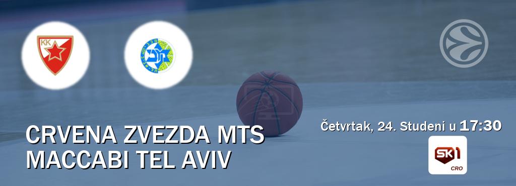 Izravni prijenos utakmice Crvena zvezda mts i Maccabi Tel Aviv pratite uživo na Sportklub 1 (Četvrtak, 24. Studeni u  17:30).