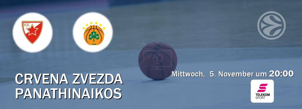 Das Spiel zwischen Crvena zvezda und Panathinaikos wird am Mittwoch, 5. November um 20:00, live vom Magenta Sport übertragen. Das Spiel zwischen Crvena zvezda und Panathinaikos wird am Mittwoch, 5. November um 20:00, live vom Magenta Sport übertragen.