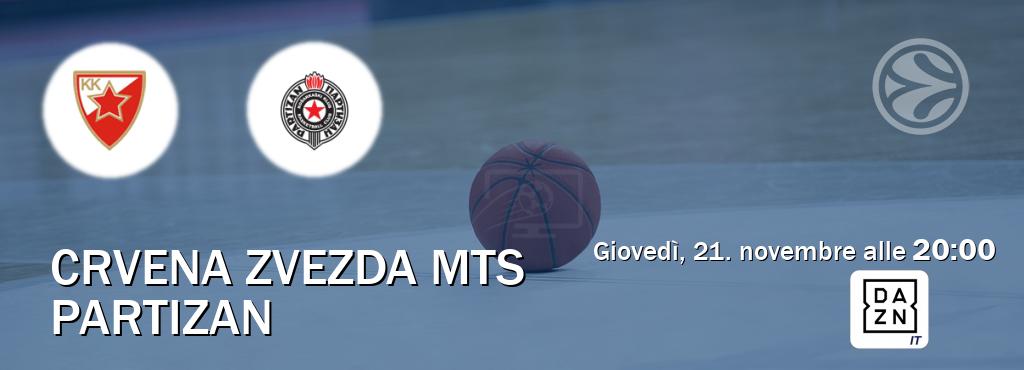 Il match Crvena zvezda mts - Partizan sarà trasmesso in diretta TV su DAZN Italia (ore 20:00)