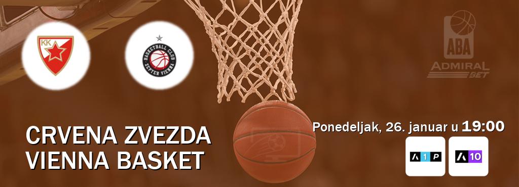Izravni prijenos utakmice Crvena zvezda i Vienna Basket pratite uživo na Arena Premium 1 i Arena Sport 10 (ponedeljak, 26. januar u 19:00). Izravni prijenos utakmice Crvena zvezda i Vienna Basket pratite uživo na Arena Premium 1 i Arena Sport 10 (ponedeljak, 26. januar u 19:00).