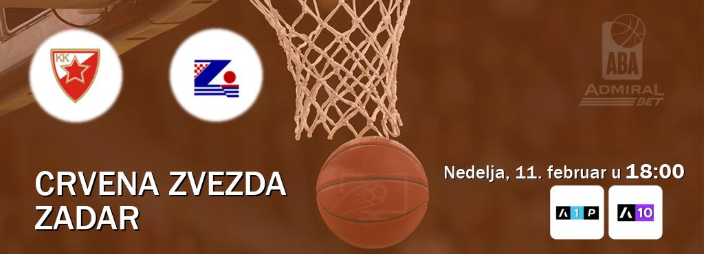 Izravni prijenos utakmice Crvena zvezda i Zadar pratite uživo na Arena Premium 1 i Arena Sport 10 (nedelja, 11. februar u  18:00).