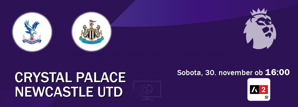 Prenos tekme med Crystal Palace in Newcastle Utd v živo na Arena Sport 2 (sobota, 30. november ob  16:00 uri).