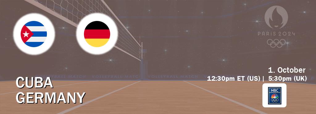 Cuba Germany Olympic Games 2024 Volleyball How To Watch On TV   Cuba Germany Olympic Games Volleyball Watch Live Tv Stream 1096917 Tiun 