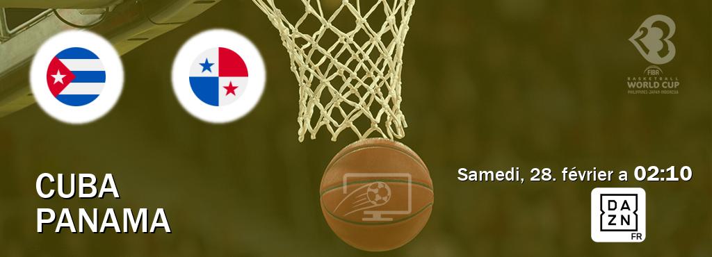 Match entre Cuba et Panama en direct à la DAZN (samedi, 28. février a  02:10).