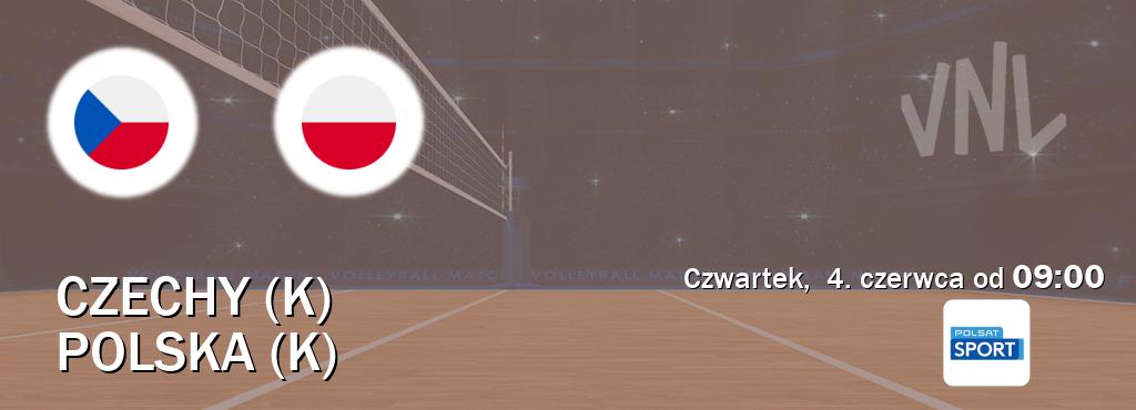 Gra między Czechy (K) i Polska (K) transmisja na żywo w Polsat Sport (czwartek,  4. czerwca od  09:00).