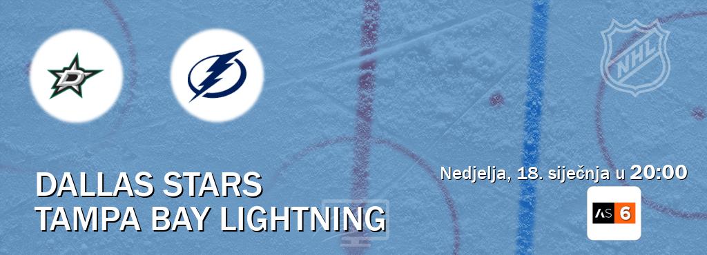 Izravni prijenos utakmice Dallas Stars i Tampa Bay Lightning pratite uživo na Arena Sport 6 (nedjelja, 18. siječnja u 20:00). Izravni prijenos utakmice Dallas Stars i Tampa Bay Lightning pratite uživo na Arena Sport 6 (nedjelja, 18. siječnja u 20:00).