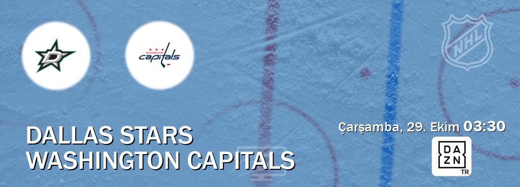 Karşılaşma Dallas Stars - Washington Capitals DAZN'den canlı yayınlanacak (Çarşamba, 29. Ekim 03:30). Karşılaşma Dallas Stars - Washington Capitals DAZN'den canlı yayınlanacak (Çarşamba, 29. Ekim 03:30).