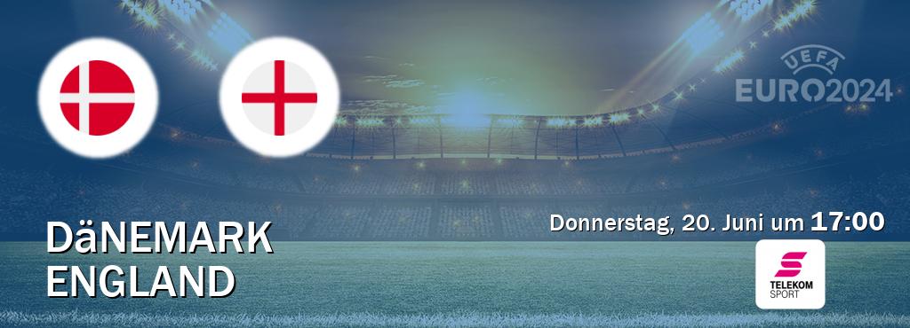 Das Spiel zwischen Dänemark und England wird am Donnerstag, 20. Juni um  17:00, live vom Magenta Sport übertragen.