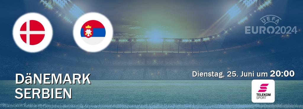 Das Spiel zwischen Dänemark und Serbien wird am Dienstag, 25. Juni um  20:00, live vom Magenta Sport übertragen.