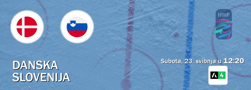 Izravni prijenos utakmice Danska i Slovenija pratite uživo na Arena Sport 4 (subota, 23. svibnja u 12:20). Izravni prijenos utakmice Danska i Slovenija pratite uživo na Arena Sport 4 (subota, 23. svibnja u 12:20).