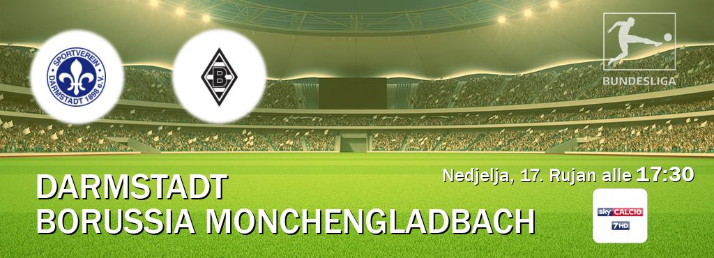 Il match Darmstadt - Borussia Monchengladbach sarà trasmesso in diretta TV su Sky Calcio 7 (ore 17:30)