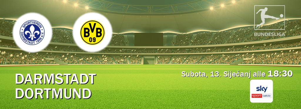 Il match Darmstadt - Dortmund sarà trasmesso in diretta TV su Sky Sport Calcio (ore 18:30)