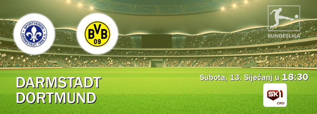 Izravni prijenos utakmice Darmstadt i Dortmund pratite uživo na Sportklub 1 (Subota, 13. Siječanj u  18:30).