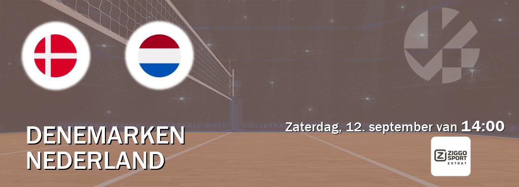 Wedstrijd tussen Denemarken en Nederland live op tv bij Ziggo Sport 5 (zaterdag, 12. september van  14:00).