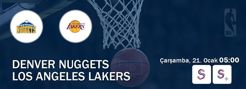 Karşılaşma Denver Nuggets - Los Angeles Lakers S Sport ve S Sport +'den canlı yayınlanacak (Çarşamba, 21. Ocak  05:00).