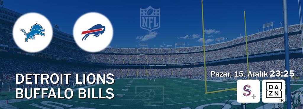 Karşılaşma Detroit Lions - Buffalo Bills S Sport + ve DAZN'den canlı yayınlanacak (Pazar, 15. Aralık  23:25).