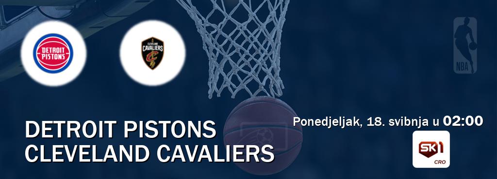 Izravni prijenos utakmice Detroit Pistons i Cleveland Cavaliers pratite uživo na Sportklub 1 (ponedjeljak, 18. svibnja u 02:00). Izravni prijenos utakmice Detroit Pistons i Cleveland Cavaliers pratite uživo na Sportklub 1 (ponedjeljak, 18. svibnja u 02:00).