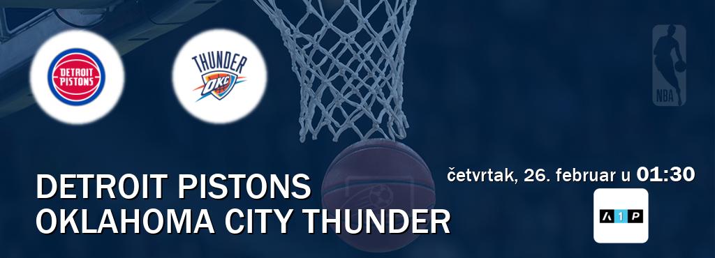 Izravni prijenos utakmice Detroit Pistons i Oklahoma City Thunder pratite uživo na Arena Premium 1 (četvrtak, 26. februar u  01:30).