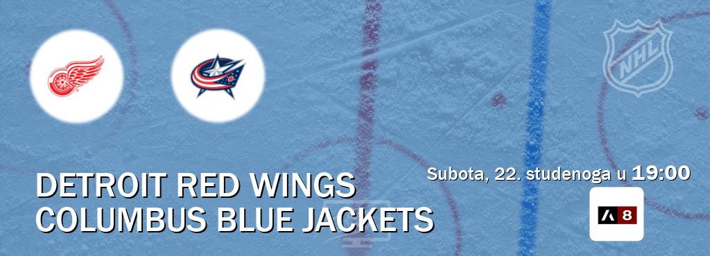 Izravni prijenos utakmice Detroit Red Wings i Columbus Blue Jackets pratite uživo na Arena Sport 8 (subota, 22. studenoga u 19:00). Izravni prijenos utakmice Detroit Red Wings i Columbus Blue Jackets pratite uživo na Arena Sport 8 (subota, 22. studenoga u 19:00).