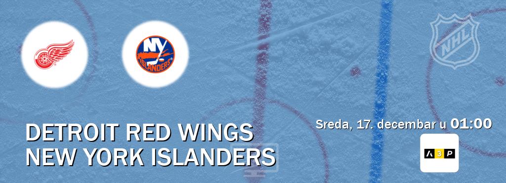 Izravni prijenos utakmice Detroit Red Wings i New York Islanders pratite uživo na Arena Premium 3 (sreda, 17. decembar u 01:00). Izravni prijenos utakmice Detroit Red Wings i New York Islanders pratite uživo na Arena Premium 3 (sreda, 17. decembar u 01:00).
