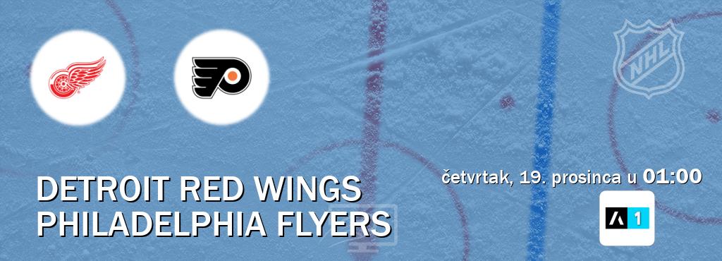 Izravni prijenos utakmice Detroit Red Wings i Philadelphia Flyers pratite uživo na Arena Sport 1 (četvrtak, 19. prosinca u  01:00).