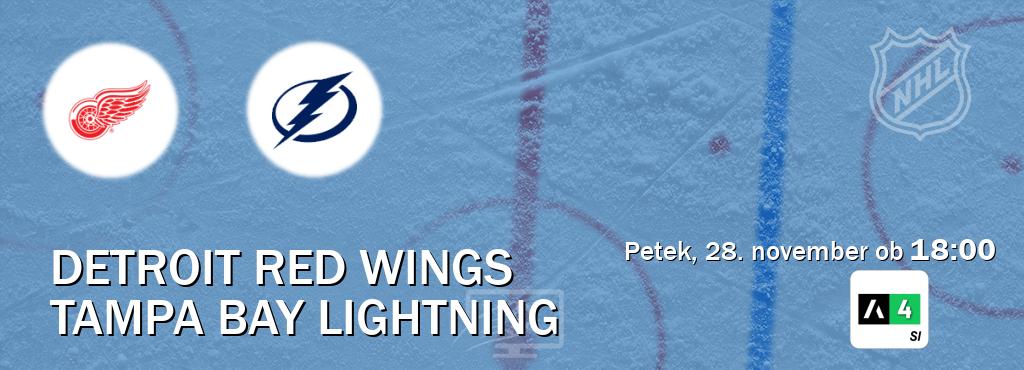 Prenos tekme med Detroit Red Wings in Tampa Bay Lightning v živo na Arena Sport 4 (petek, 28. november ob 18:00 uri). Prenos tekme med Detroit Red Wings in Tampa Bay Lightning v živo na Arena Sport 4 (petek, 28. november ob 18:00 uri).