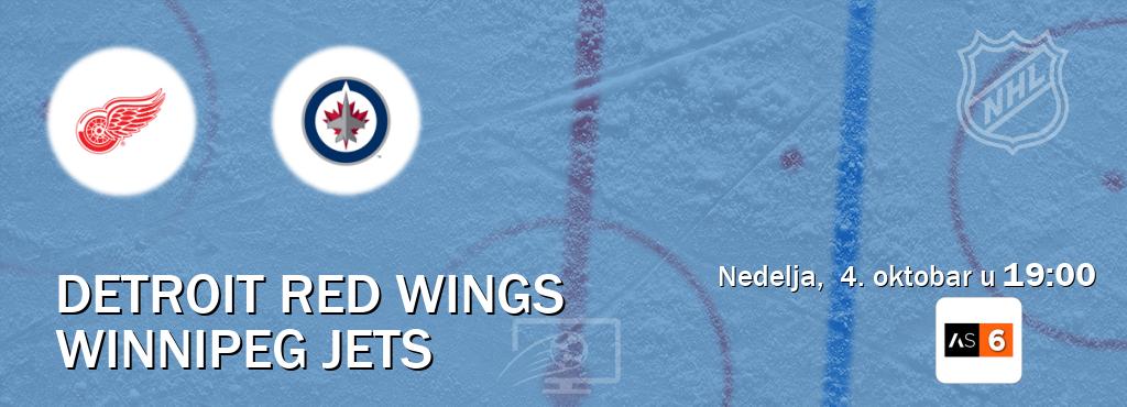 Izravni prijenos utakmice Detroit Red Wings i Winnipeg Jets pratite uživo na Arena Sport 6 (nedelja, 4. oktobar u 19:00). Izravni prijenos utakmice Detroit Red Wings i Winnipeg Jets pratite uživo na Arena Sport 6 (nedelja, 4. oktobar u 19:00).