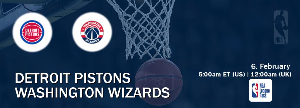You can watch game live between Detroit Pistons and Washington Wizards on NBA League Pass. You can watch game live between Detroit Pistons and Washington Wizards on NBA League Pass.