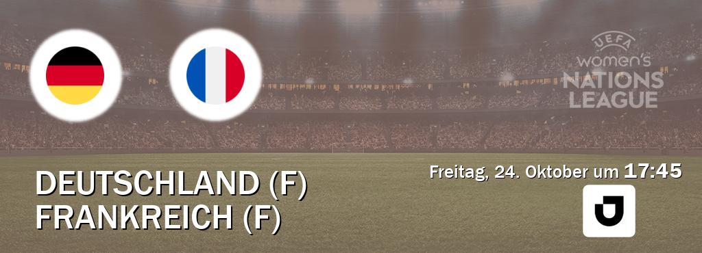 Das Spiel zwischen Deutschland (F) und Frankreich (F) wird am Freitag, 24. Oktober um  17:45, live vom Joyn übertragen.