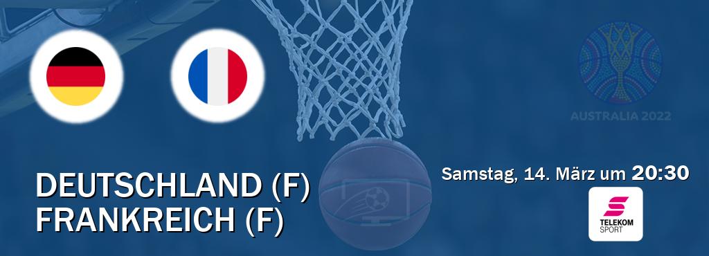 Das Spiel zwischen Deutschland (F) und Frankreich (F) wird am Samstag, 14. März um  20:30, live vom Magenta Sport übertragen.