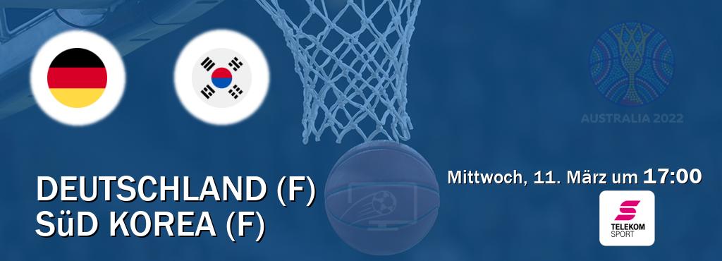 Das Spiel zwischen Deutschland (F) und Süd Korea (F) wird am Mittwoch, 11. März um  17:00, live vom Magenta Sport übertragen.