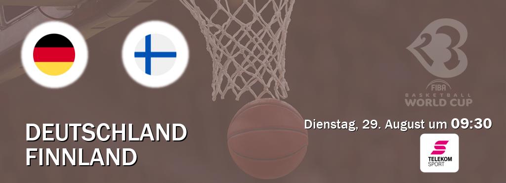 Das Spiel zwischen Deutschland und Finnland wird am Dienstag, 29. August um  09:30, live vom Magenta Sport übertragen.