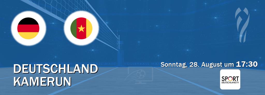 Das Spiel zwischen Deutschland und Kamerun wird am Sonntag, 28. August um  17:30, live vom Sportdeutschland.TV übertragen.