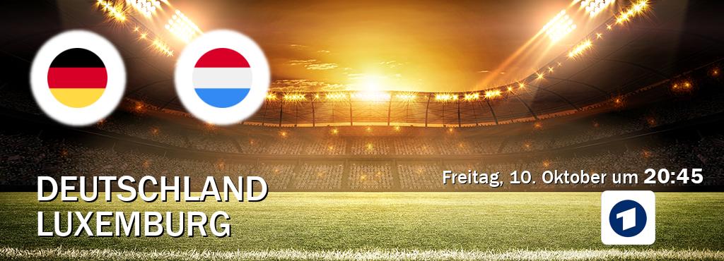 Das Spiel zwischen Deutschland und Luxemburg wird am Freitag, 10. Oktober um 20:45, live vom Das Erste übertragen. Das Spiel zwischen Deutschland und Luxemburg wird am Freitag, 10. Oktober um 20:45, live vom Das Erste übertragen.
