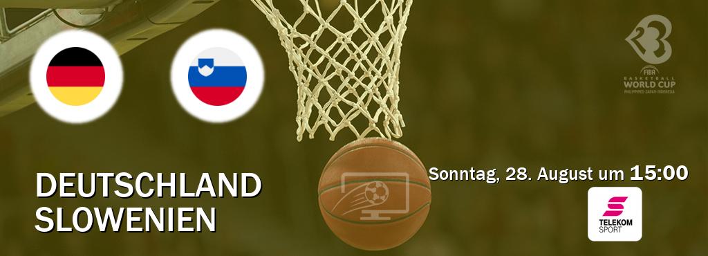 Das Spiel zwischen Deutschland und Slowenien wird am Sonntag, 28. August um  15:00, live vom Magenta Sport übertragen.