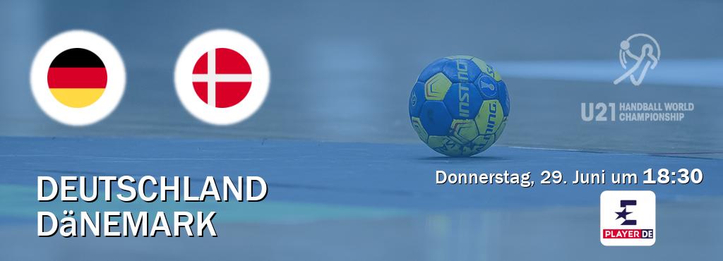 Das Spiel zwischen Deutschland U21 und Dänemark U21 wird am Donnerstag, 29. Juni um  18:30, live vom Eurosport Player DE übertragen.